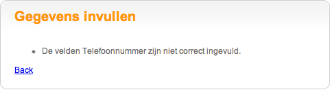 De velden <dinges> zijn niet goed ingevuld