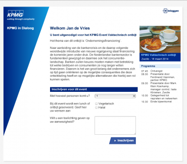 KPMG in dialoog - landingspagina